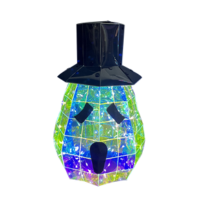 Linterna <span class=keywords><strong>de</strong></span> Halloween Ecológica <span class=keywords><strong>de</strong></span> PET con Forma <span class=keywords><strong>de</strong></span> Calabaza, Regalos con 40 Luces LED Alimentadas por USB, <span class=keywords><strong>Película</strong></span> Iridiscente Hecha a Mano, Decoración Personalizada para el Hogar - Product Image 1