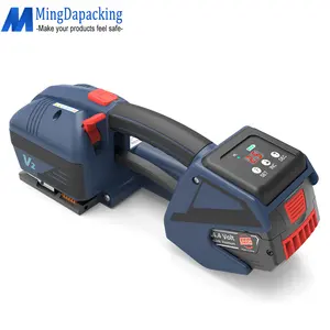 Mingdapacking Approved V2 Automatic battery powered PP PET Tape strapping tool machine for sale