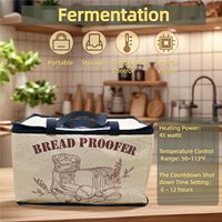 Boîte de Fermentation Professionnelle Portable Pliable avec Fermeture Éclair, Capteur NTC, Minuteur et Arrêt Automatique pour Yaourt, Riz, Vin et Pains