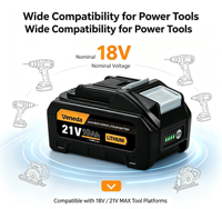 Baterai Pengganti Alat Bor Lithium 36V 6Ah 10S 25A Isi Ulang Solid-state, Pengosongan Kontinu, 500 Siklus