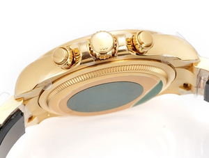 Reloj Unisex de Lujo Dorado Deslumbrante, con Tres Esferas, Cristal de Zafiro de 40 mm, Cronógrafo Automático Mecánico, Deportivo, Casual y de Negocios - Product Image 3