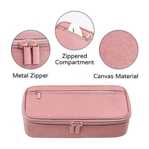 Nouvelle trousse à crayons en tissu grande capacité pour étudiants, sac de rangement de papeterie élégant pour les écoles et les bureaux - Product Image 2