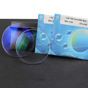 Mayoristas Lente HMC 1,56 Bloque azul Lente óptica CR39 Lente de resina Lentes de gafas monofocales - Product Image 2