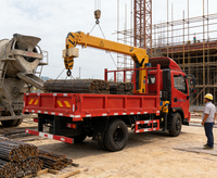 Nouvelle grue mobile mini-camion AOMAN-105 de 3,2 tonnes avec moteur DF, flèche télescopique, boîte de vitesses et pompe, faible entretien, manutention de marchandises, logistique