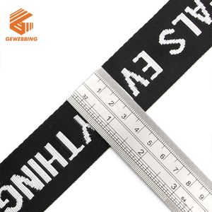 35mm Custom Roll Multicolor Polyester Woven Band Jacquard Nylon <b>Webbing</b> for Handbag Strap - Product Image 6