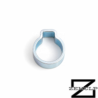 Collier de serrage simple en acier au carbone zingué, type à sertir progressif, robuste, pour tuyau, tube, automobile, soufflet de cardan, conduite de carburant