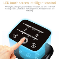 Meilleur masseur de genou futuriste avec chaleur et thérapie par lumière rouge, appareil de massage chauffant sans fil pour soulager la douleur, écran tactile LED