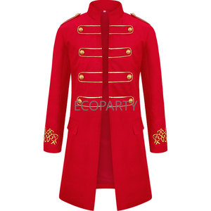 Costume de Cosplay <span class=keywords><strong>militaire</strong></span> médiéval pour <span class=keywords><strong>homme</strong></span>, Blazer, chevalier, Prince, Punk, vestes rétro, Renaissance, manteau gothique, Noble, uniforme de fête - Product Image 1
