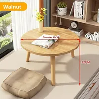 Mini table d'appoint ronde de style nordique moderne Table basse en bois simple panneau en bois pour petits espaces appartements hôtels balcons