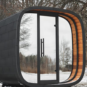 Sauna électrique extérieur moderne pour 4 personnes en bois massif <span class=keywords><strong>de</strong></span> pruche pour villas - Product Image 4