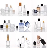 Flacons de parfum en verre en gros, flacons cosmétiques en verre vides, flacons vaporisateurs de parfum 50ml, flacons de parfum 100ml