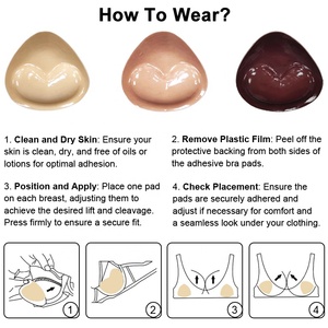 Soutien-gorge adhésif double face <span class=keywords><strong>collant</strong></span> et invisible pour soulèvement push up - Product Image 5