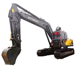 Excavatrices hydrauliques Hyundai 220HD d'occasion, 22 tonnes, configuration coréenne d'origine, avec accessoire de pouce, attache rapide et brise-roche. - Product Image 1