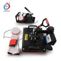 Machine à Sublimation 5 en 1, 10 pièces, pour t-shirts, chapeau, tasse, plaque, transfert 5 en 1, à pression thermique, vente en gros