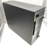 Microfuente de alimentación con lector de tarjetas, Ultra delgada, caja de pc de escritorio para oficina y escritorio, ATX