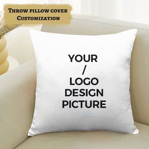 Housse de coussin décorative personnalisée avec impression d'image et de nom, pour l'intérieur de la maison - Product Image 1