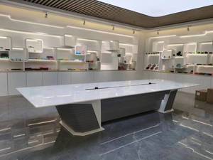 Peinture <span class=keywords><strong>de</strong></span> cuisson à la mode moderne atmosphère <span class=keywords><strong>de</strong></span> boîte <span class=keywords><strong>de</strong></span> câble multifonctionnelle élégante table <span class=keywords><strong>de</strong></span> conférence LED sens <span class=keywords><strong>de</strong></span> ligne multi-taille - Product Image 2