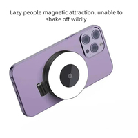 Nouvelle Lampe Selfie Magnétique 2026 pour Téléphone, Lumière LED 360° Compatible MagSafe, Température de Couleur Réglable, Portable et Pliable