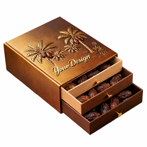 Boîte cadeau magnétique pliable de luxe pour chocolats, emballage rigide en papier avec insert séparateur pour bonbons et truffes - Product Image 3