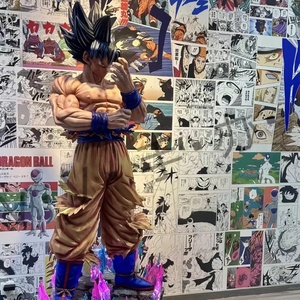 Figurine de collection <span class=keywords><strong>Dragon</strong></span> <span class=keywords><strong>Ball</strong></span> en résine FRP, Goku Ultra Instinct, taille réelle 1:1, avec base LED énergétique, décoration anime - Product Image 2