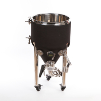 Cuve de Fermentation d'équipement de bière revêtue verticale conique de l'acier inoxydable 304 316L avec la valve