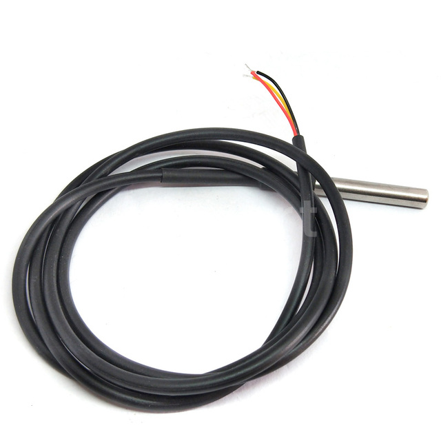 DS1820 Stainless steel package Waterproof DS18b20 temperature probe temperature sensor 18B20 1M 2M
