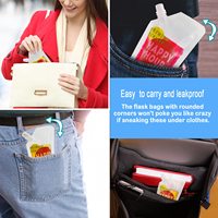 Emballage de stockage de l'eau de boisson transparent personnalisé pochette refermable réutilisable pour sauce sac d'emballage de liquide en plastique avec bec verseur