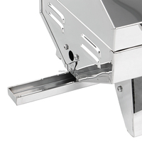 Gril de yacht marin de BBQ de bateau d'acier inoxydable en stock gril à gaz portatif pour des bateaux