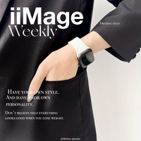Kompatibel untuk IWatch S9/S8/S7/S6/S5/S10; Tali Gel Silikon Olahraga Model Baru dengan Gesper Magnetik; Lebar Tali 41-49mm