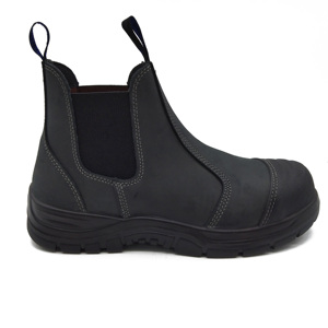 Scarpe antinfortunistiche da uomo leggere in pelle Nubuck <span class=keywords><strong>stivali</strong></span> da lavoro antiscivolo <span class=keywords><strong>idrorepellenti</strong></span> con Design Slip-On con punta in acciaio - Product Image 5