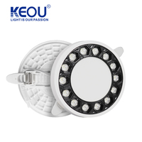 Plafonnier encastré LED KEOU 18W à intensité variable et effet lumineux réglable pour hôtel