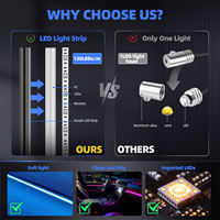 Evrensel LED ortam ışığı kiti 98% arabalar için yeni stil 22 in 1/20 in 1/18 in 1 iç LED lamba oto iç aydınlatma