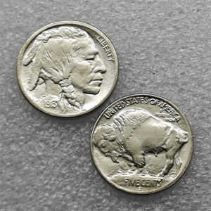 Pièces de monnaie commémoratives en nickel Buffalo de 5 cents des États-Unis, 1913-S,D, cadeaux, décoration de la maison - Product Image 3