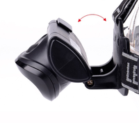 Lampe frontale LED à piles sèches, vente chaude, ABS, phare de forêt, lampe torche LED, lampe frontale