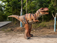 Costume de dinosaure T-Rex réaliste et personnalisé pour adulte, en acier et silicone, portable, pour intérieur/extérieur, aéroport, centre commercial, certifié CE