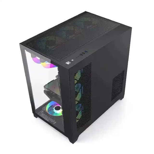 Hot Selling New Model Factory Price Gaming Computer Case ATX/Micro-ATX Case PC Gaming RGB Fans Computer Cases & Towers Server
