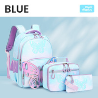 Mochila Escolar para Niñas al por Mayor, Nueva, con Diseño Creativo de Mariposas, Moderna y Versátil