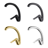Robinet de cuisine moderne en laiton plaqué, monocommande chaud/froid, avec cartouche céramique, rotation à 360 degrés, pour usage hôtelier