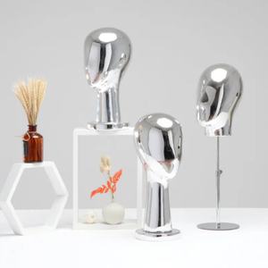 Têtes de mannequin populaires en chrome doré pour perruques - Product Image 6