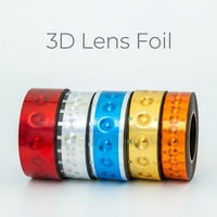 Rouleaux de film de gaufrage à chaud argenté 3D à lentille pour impression UV, idéal pour la personnalisation de logos sur cosmétiques, cadeaux, vin et cigarettes – Vente directe usine