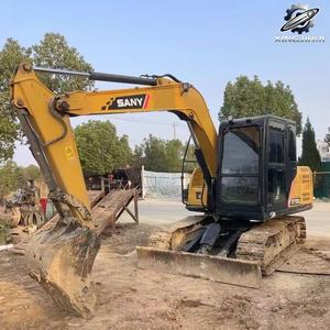 Excavadora de cadenas usada SANY 75, de segunda mano, marca original china, excavadora de cadenas pequeña de 7.5 toneladas, excavadora usada. - Product Image 1