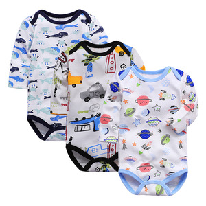 Cheap <strong>Onsies</strong> White Beige Light Blue Gray <strong>Boy</strong> Romper 100% Cotton Animals Woodland Checkered Baby Farm Newborn Pajama Sets - Product Image 3