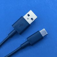 Câble de charge USB Type-C à double cœur avec gaine en PVC, connecteurs USB-A/USB-C, 30 cm, portable pour petits appareils électriques - Prix de gros