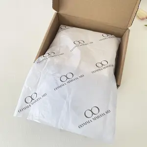 White Color 17gsm Tissue Paper Gift/Clothes Packaging Flower Wrapping Tissue Paper With Own Print
