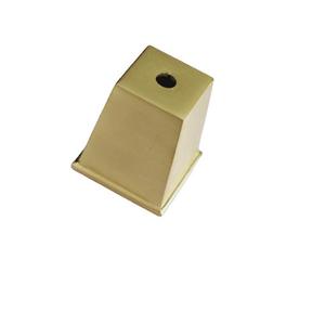 Nuoyi Zinc Alloy Foot Covers T0052 Square Plated Furniture Leg <b>Protectors</b> For <b>Table</b> Chair Home Decor - Product Image 1