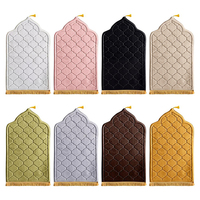 Tapis de prière musulman moderne très doux, coloré, fabriqué à la machine, antidérapant, adapté aux animaux domestiques, lavable, pour mosquée, meilleur prix