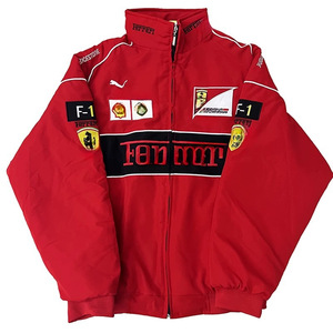 <span class=keywords><strong>Chaqueta</strong></span> de Carreras F1 Personalizada, Gruesa, con Estilo Completo, Bordada, Vintage, Estilo Preppy, para Motociclismo, de Algodón, para <span class=keywords><strong>Invierno</strong></span> - Product Image 2