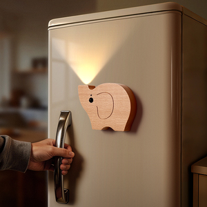 Luces <span class=keywords><strong>con</strong></span> Sensor de <span class=keywords><strong>Movimiento</strong></span> de Madera para Interiores, Funcionan <span class=keywords><strong>con</strong></span> Batería, <span class=keywords><strong>Luz</strong></span> Nocturna LED Adhesiva para Escaleras, Dormitorio - Product Image 1