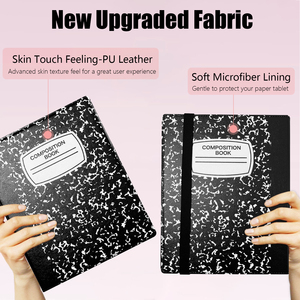Net-trường hợp trường hợp đối với đáng chú ý 2 Giấy da máy tính bảng cảm ứng cảm giác cuốn sách Folio bìa với Built-in chủ bút cho đáng chú ý 2 10.3" - Product Image 3