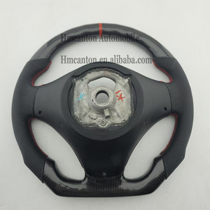 Volante Deportivo de Cuero Perforado y Fibra de Carbono para BMW Serie 3 E90 E91 E92 E93, Producto Popular - Product Image 6